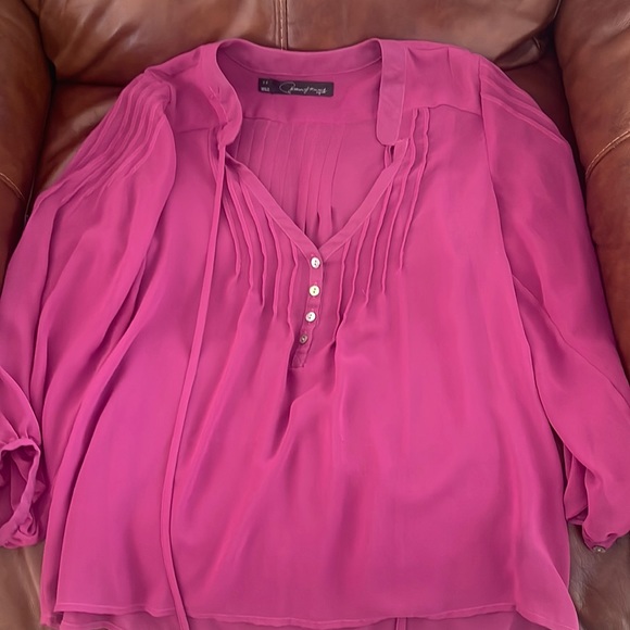 Pink sheer top - Picture 1 of 3